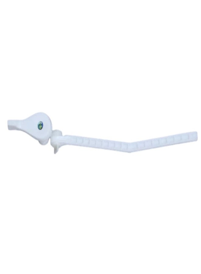 KI Plastic Flush Tank Lever Handle (Hindustan Type) - White (Pack of 1) - Image 1